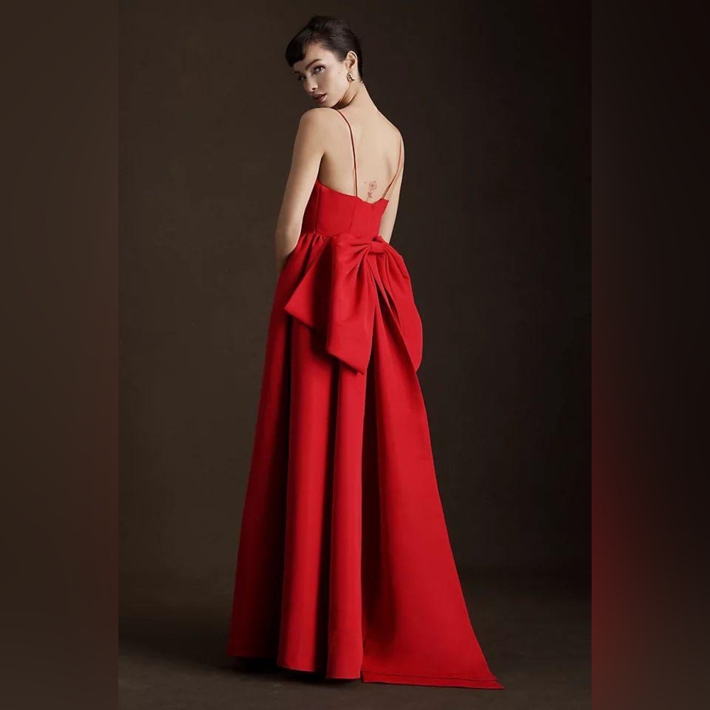 Sachin + Babi Red Evening Gown